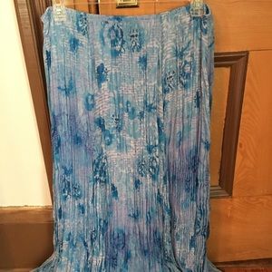 Ruby Rd. Long, full crinkle skirt.